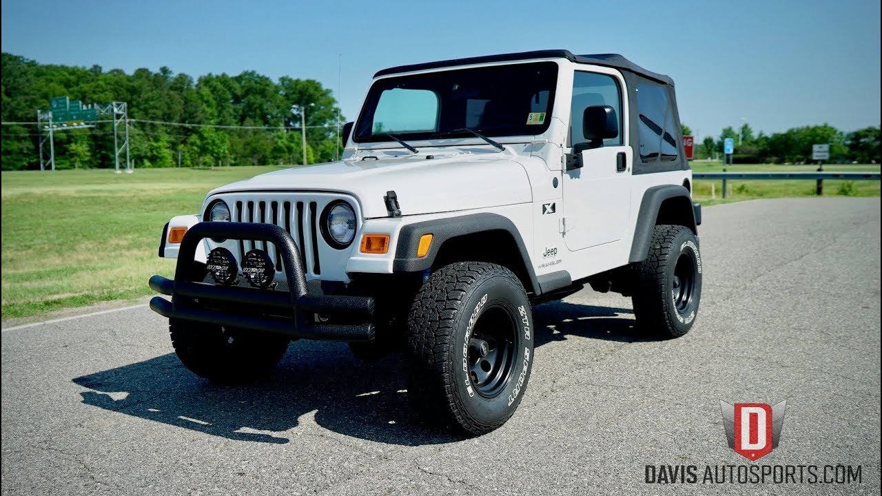 Davis AutoSports 2004 Jeep Wrangler TJ X / 100k / Mild Lift & Mods - YouTube