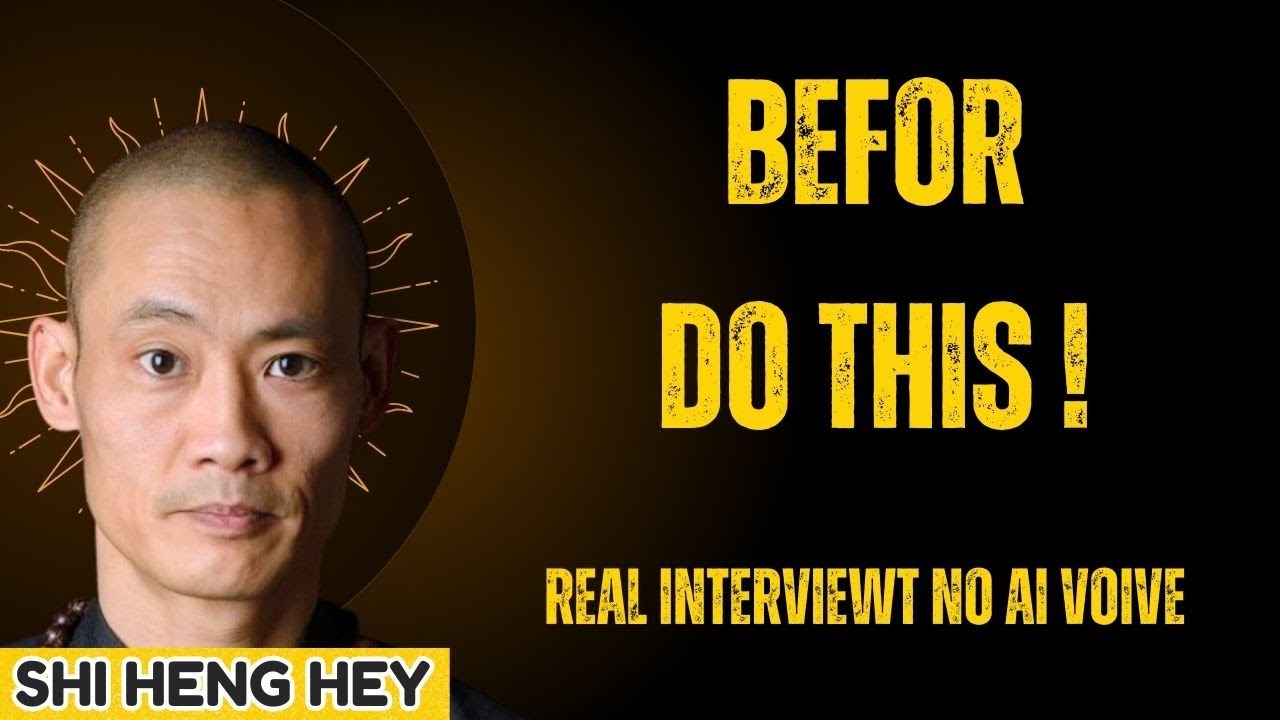 Before Bed & Morning—2 Habits That Will Change Your Life - Shi Heng Yi REAL INTERVIEWS -NOT AI VOICE