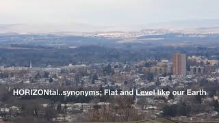 HORIZONtal  synonyms; Flat and Level like our Earth @Vlad_on_Zero_Degrees