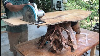 Human Unlimited Creative Wood Recycling Idea Turn Dry Tree Stump Into A Perfect Work Of Art