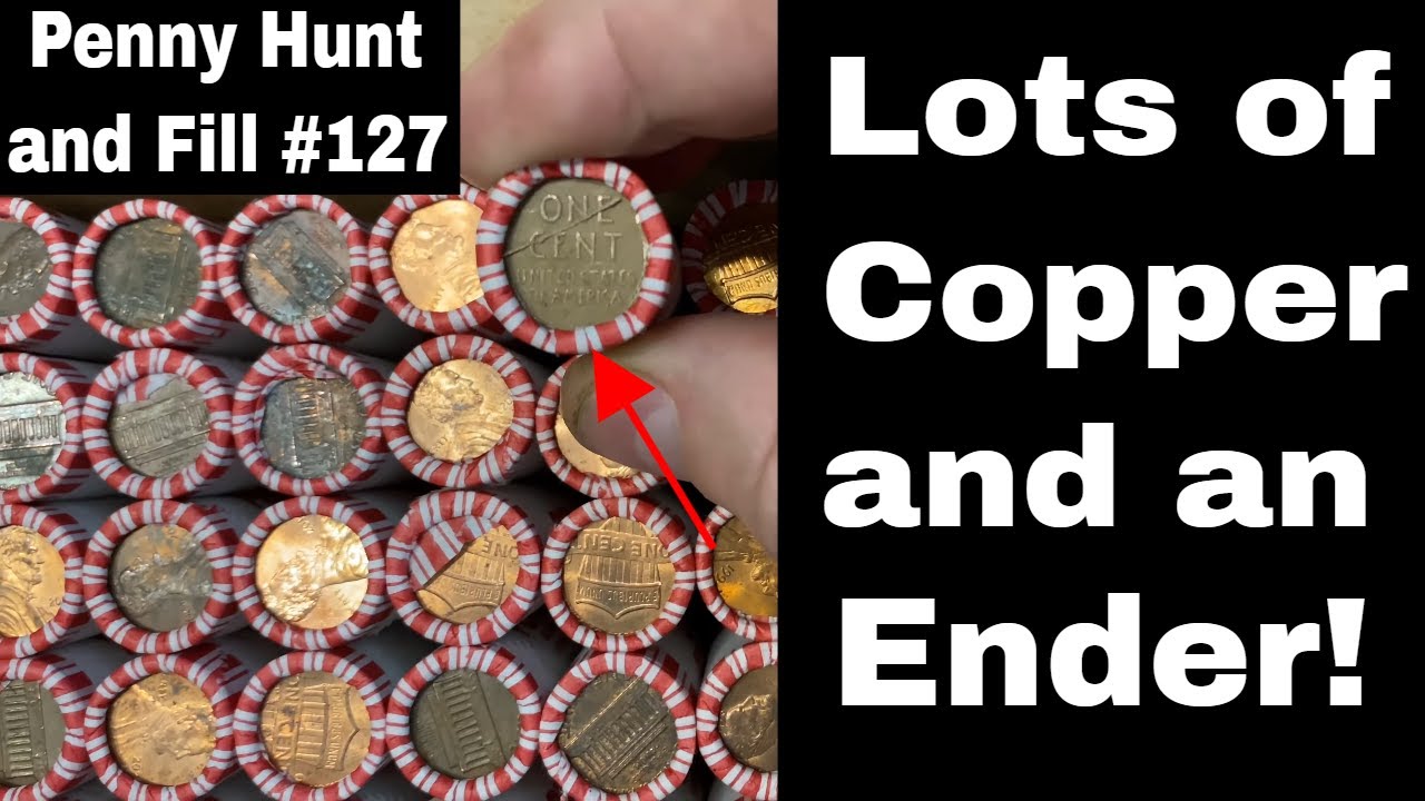 Lots of Copper Pennies Penny Hunt and Fill 127 YouTube