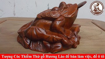 Cóc ngậm tiền bằng gỗ - cóc thiềm thư giá rẻ