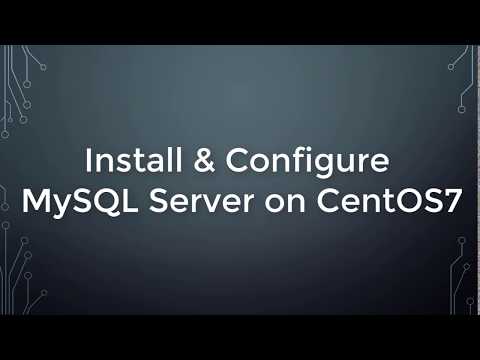 Install and Configure MySQL Server on CentOS7/RHEL7