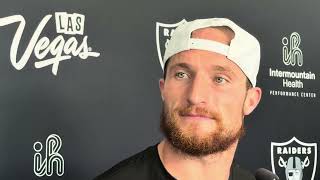 Raiders RB Dylan Laube Presser