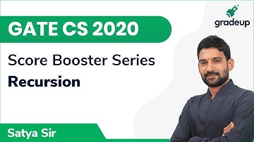 Recursion & Problem Solving | GATE CS 2020 | Programming & Data Structures | Gradeup