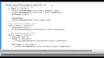 PHP 19/30 Send Value Back to Invoice Form