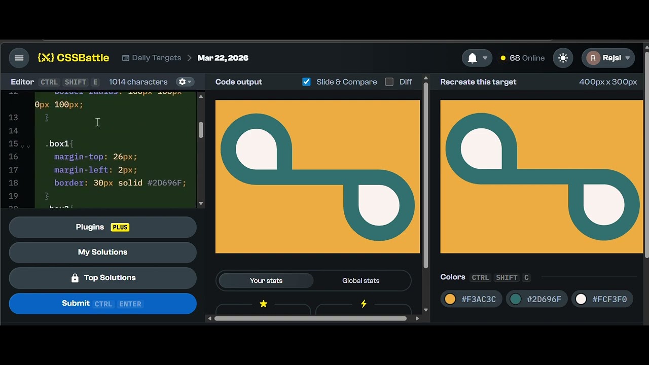 CSS Battle Daily Challenge #22 | Creative Shape with HTML & CSS - YouTube