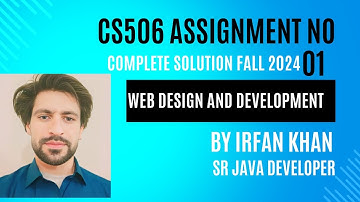 CS506 Assignment No  01 Solution Fall 2024 | CS506 Assignment 1 Complete Solution By Irfan Khan