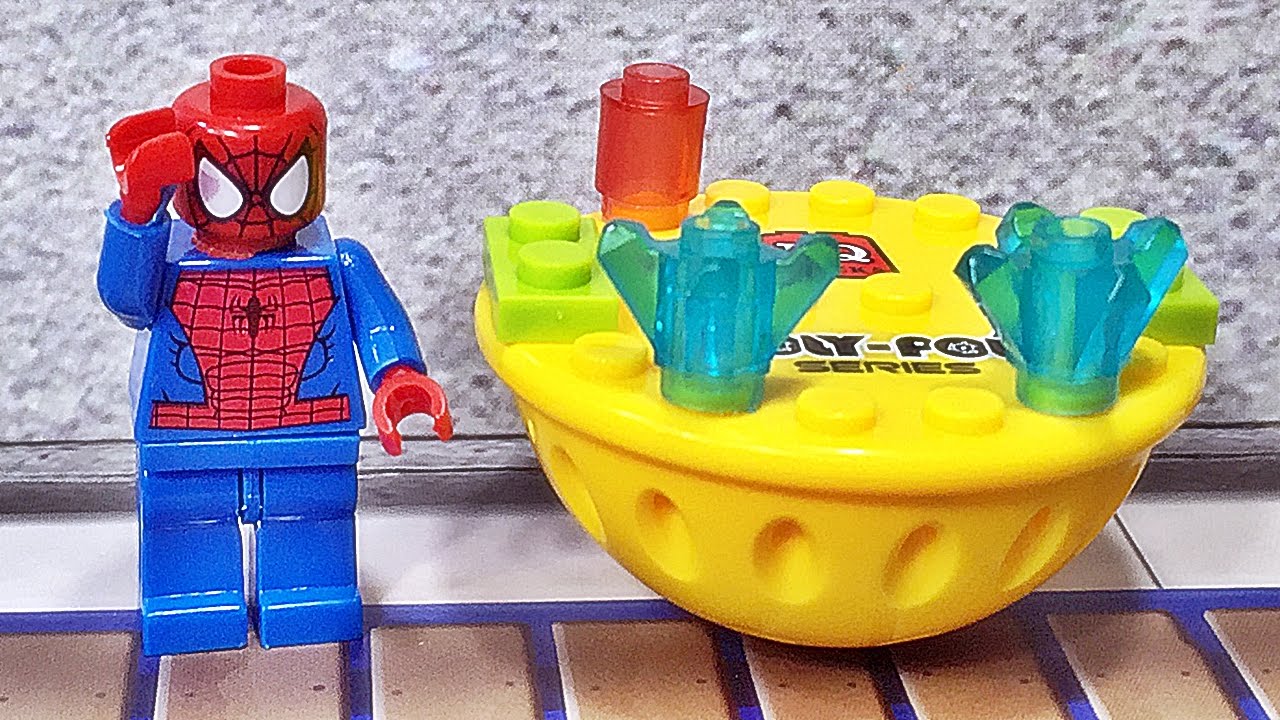 IQ Block 스파이더맨 오뚝이 레고 짝퉁 미니피규어 Lego knockoff Spider-man Roly-Poly Toy ...