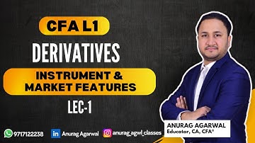 CFA L1 | Derivative | Derivative Instrument & market features Class 1