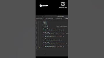 Binary Search | binarySearch() Method in collections class|@CodingwithShameera1 #java #programming
