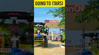 Soyabean season End going to Itarsi dhan season shorts combine harvester tractor combinemachine