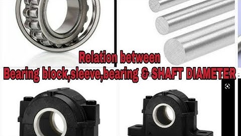 Bearing block and shaft calculation|| relation between block bearing and sleeve