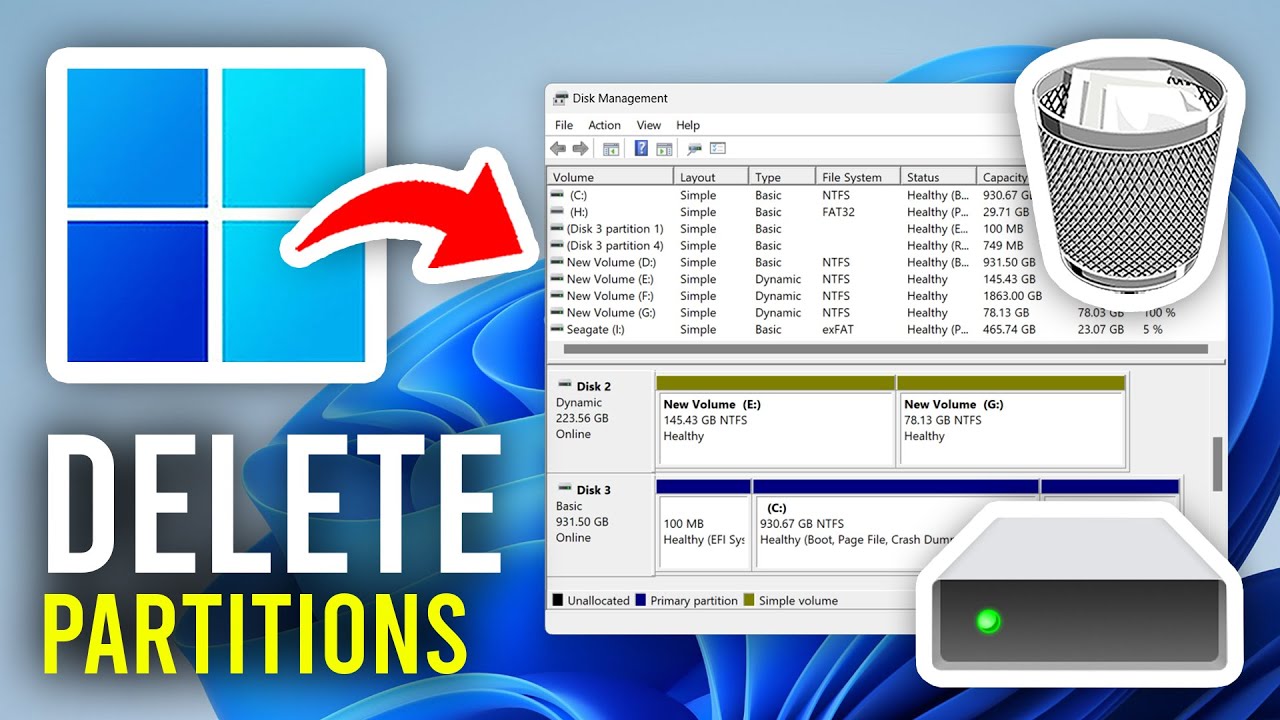 how-to-delete-disk-partition-in-windows-11-10-full-guide-youtube