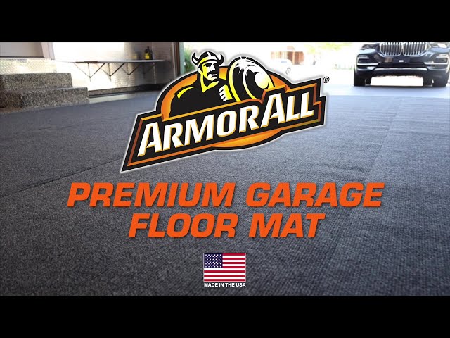 Armor All Original Garage Floor Mat, (17' x 7'4), (Includes Double Sided  Tape), Protects Surfaces, Transforms Garage - Absorbent/Waterproof/Durable
