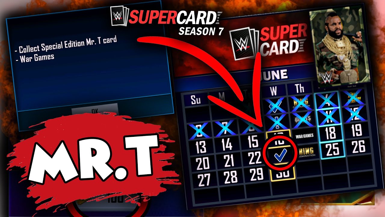 FIRST FORGED CARD PRO!! + SPECIAL MR.T EVENT - WWE SUPERCARD S7