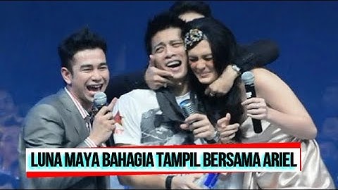 Luna Maya Tersenyum Bahagia Tampil Sepanggung Dengan Ariel Noah
