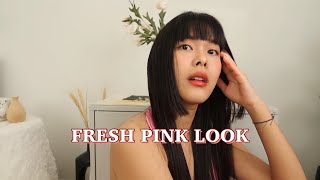 Fresh Pink Look ชมพู๊ชมพู | ลองของใหม่ | แต่งหน้าอยู่บ้าน