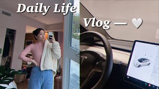 daily life vlog | driving my new car, losing my wallet, cafe work sessions