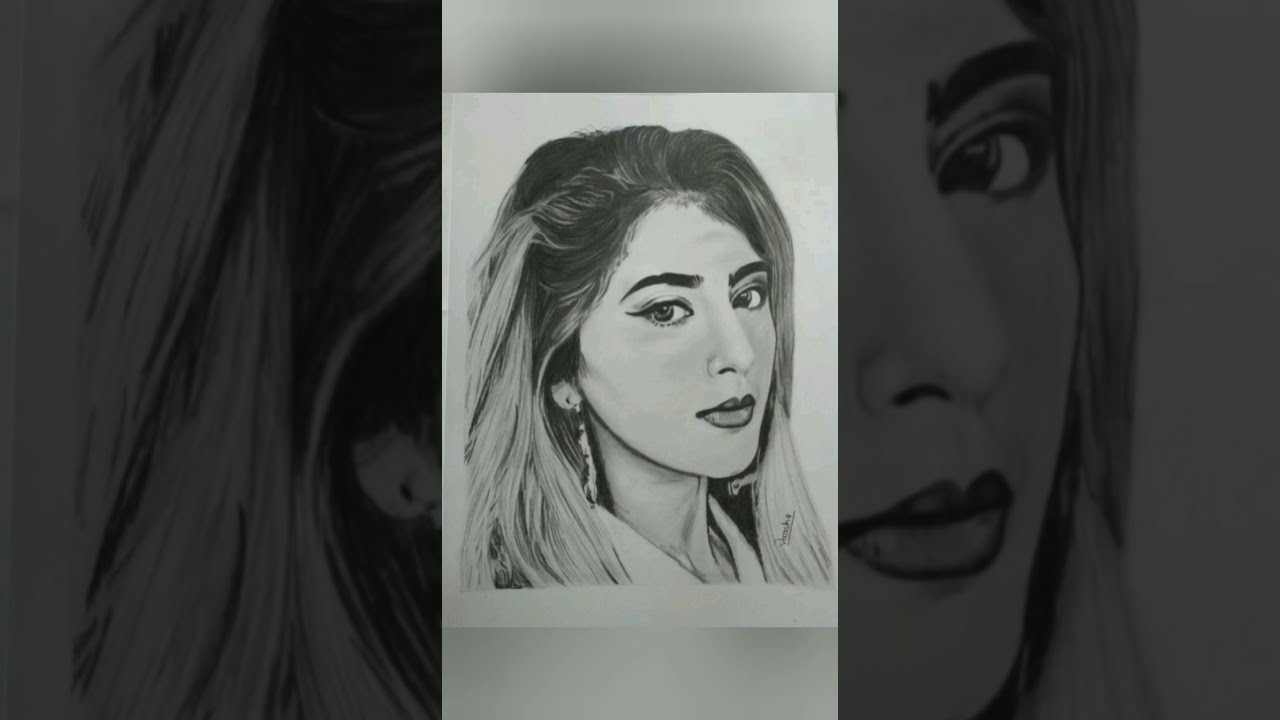 Drawing sketch of Chetna Balhara🥰 - YouTube