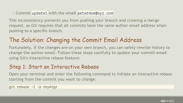How to Update Git Commit Email Address for Past Commits