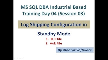 Disaster Recovery - Reverse Log Shipping Configuration Session Day 05 #ibharatsoftware