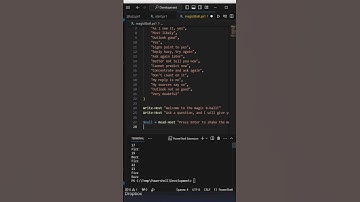 Magic 8 Ball PowerShell #beginner #powershell #powershellscripting #coding  #scripting #tutorial