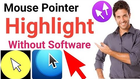 How to Highlight Mouse Pointer in Windows 10 without Any software (Urdu/Hindi)