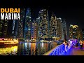 Dubai Marina Walk Night Complete Walking Tour 2022 | 4K | Dubai Tourist Attraction