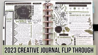 My 2023 Creative Journal Flip Through!! After the Pen in my Happy Planner Journal - How I Use It!