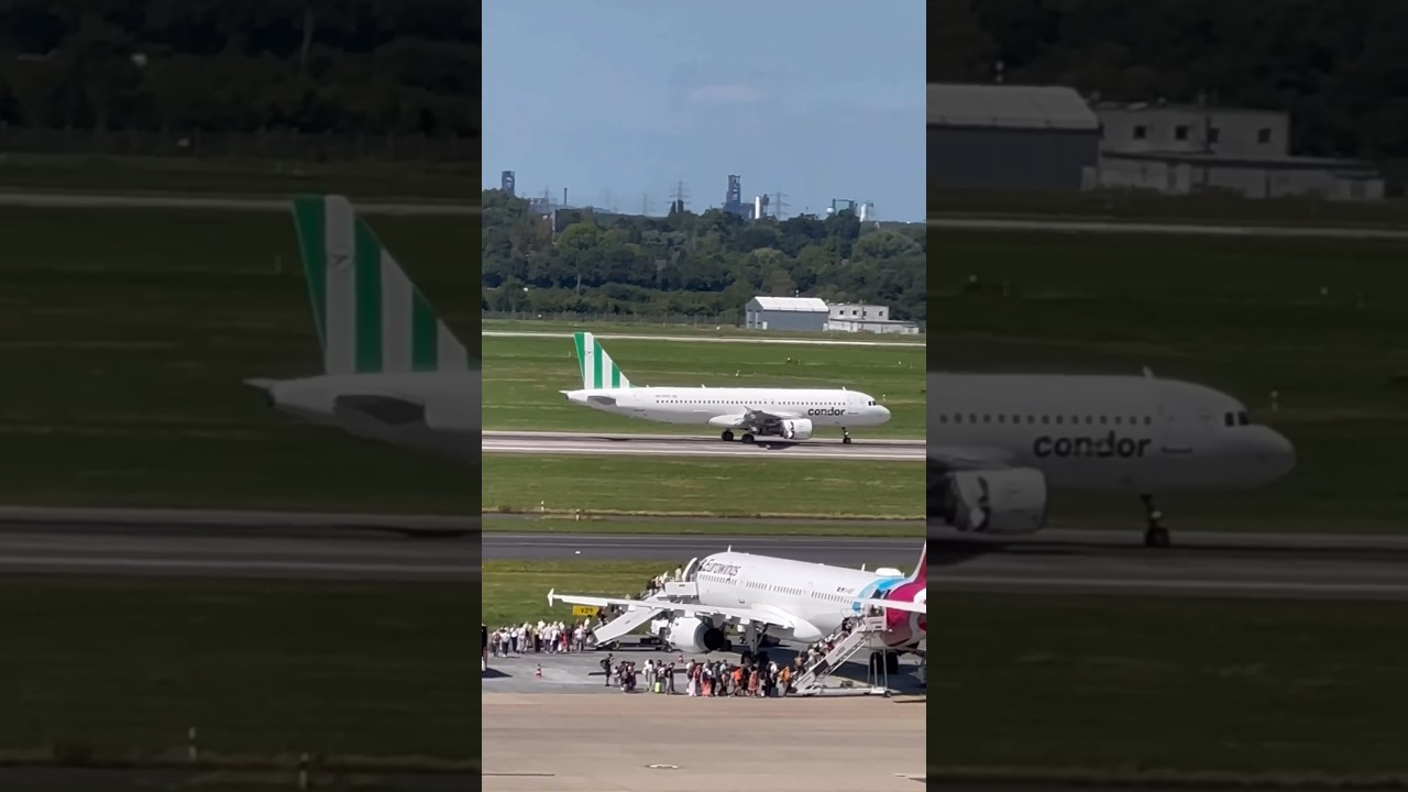Condor landing at DUS Airport #shorts #planespotting #aviation #video #eu #germany #travel #2026