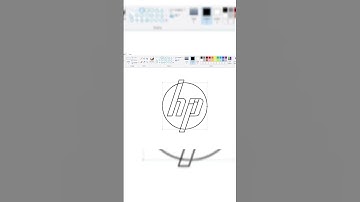 #hp logo 😱 in ms paint #ms paint drawing #shorts #logo drawing @flyart5400