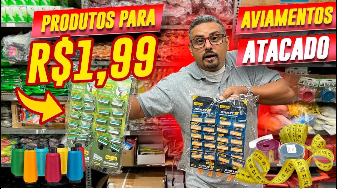 Loja De 1 99 Online Com Frete Gratis R$1,99 PRODUTOS PARA LOJA DE R$1,99 AVIAMENTOS NO ATACADO - YouTube