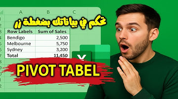 كيف تتعلم من الصفر إلى محترف في  الجداول المحورية Pivot Table – دليلك الكامل