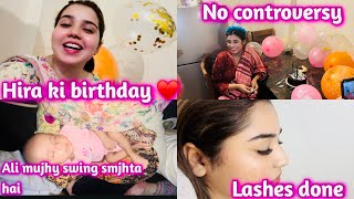 ALI MUJHY SWING SMJHTA HAI || HIRA KI BIRTHDAY 🎁 || NO CONTROVERSY || NAINA AKBAR FAMILY VLOGS