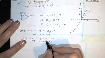 Problems 15.5.004-006 - Graphing parametric surfaces. - Match the vector  function with its graph.