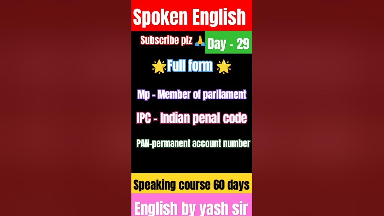 full-form-of-mp-ipc-pan-l-important-l-forms-shorts-english-viral