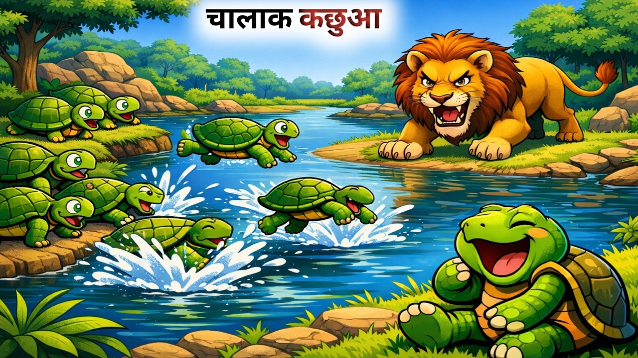 एक चालाक कछुए की कहानी // Panchatantra ki kahaniyan // Hindi Cartoon