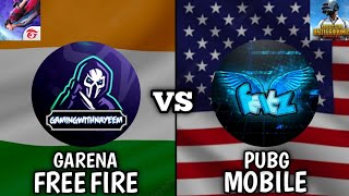 FREE FIRE VS PUBG MOBILE ON BATTLE [GAMING NAYEEM VS FEITZ PUBG] WHO IS BEST?