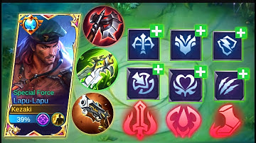 LAPU-LAPU BEST BUILD/EMBLEM 2023 SOLO RANK | MLBB