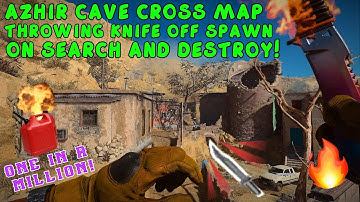AZHIR CAVE ONE IN A MILLION CROSS MAP THROWING KNIFE OFF SPAWN ON SnD! | Call Of Duty Modern Warfare