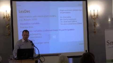 A. Nikolaev. Behavioral effects of number of stem allomorphs on word recognition