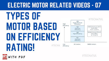 Types of Electric Motor based on Efficiency Rating. TechAtul
