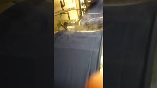 訪問着の解き湯のし