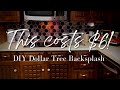 DIY Dollar Tree Foil Backsplash!