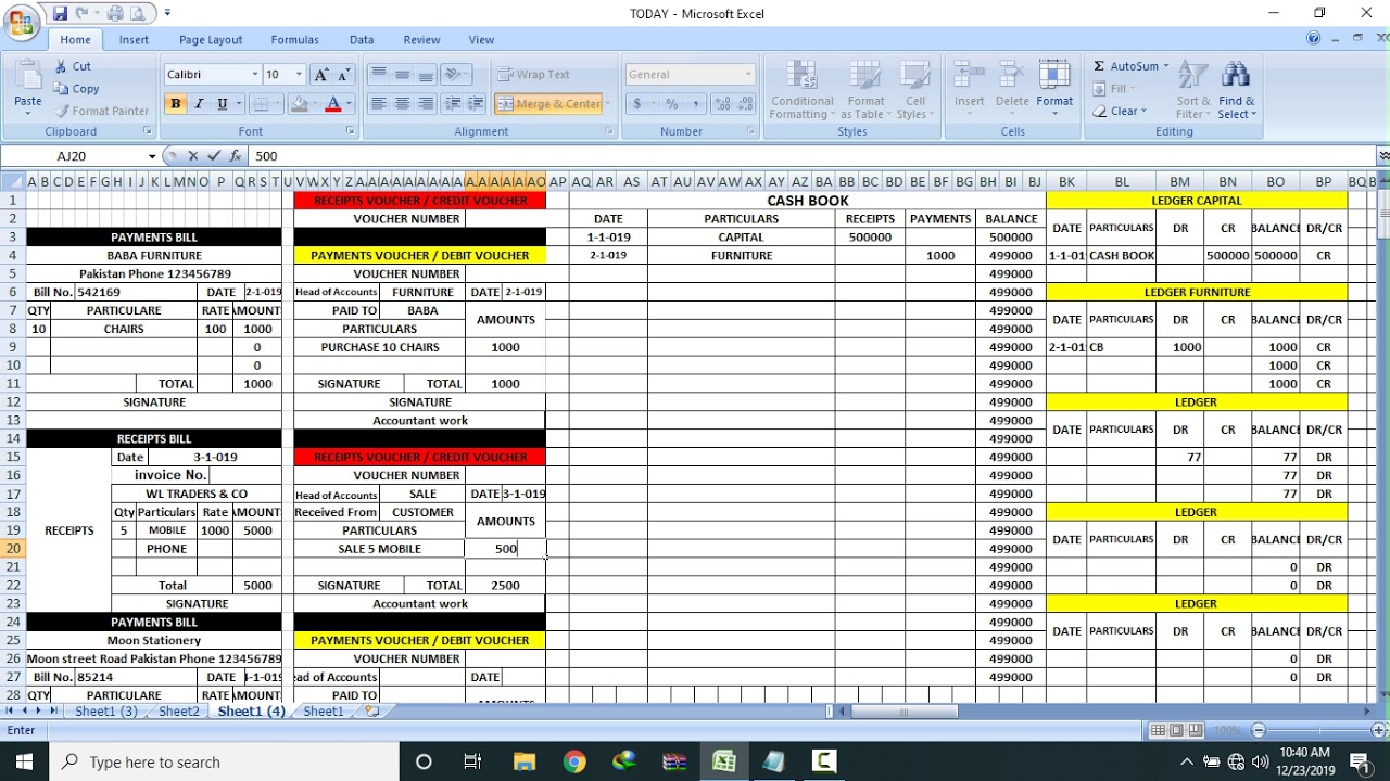 CASH BOOK