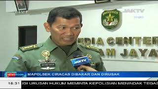Mapolsek Ciracas Dibakar Dan Dirusak