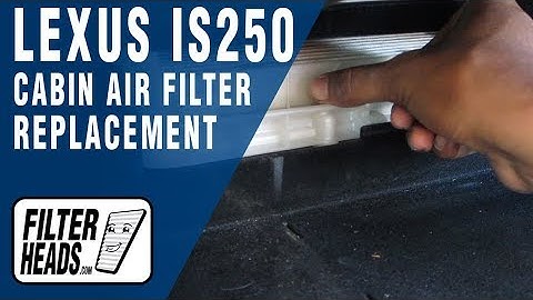 How to Replace Cabin Air Filter 2011 Lexus IS250 | AQ1102
