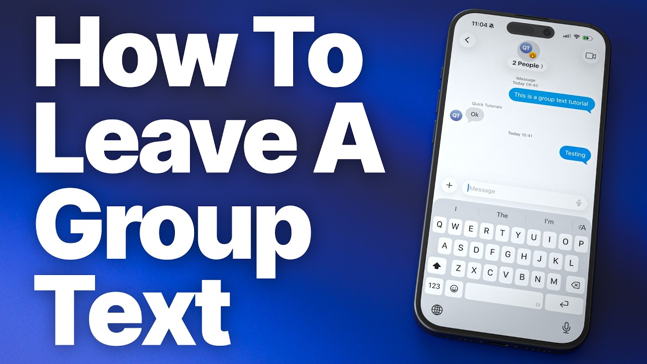 How to Leave a Group Text on iPhone (Blue & Green Bubble Groups ...