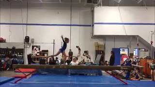 Gymnastics Level 3 Beam Routine - Near Perfect Junior Olympic